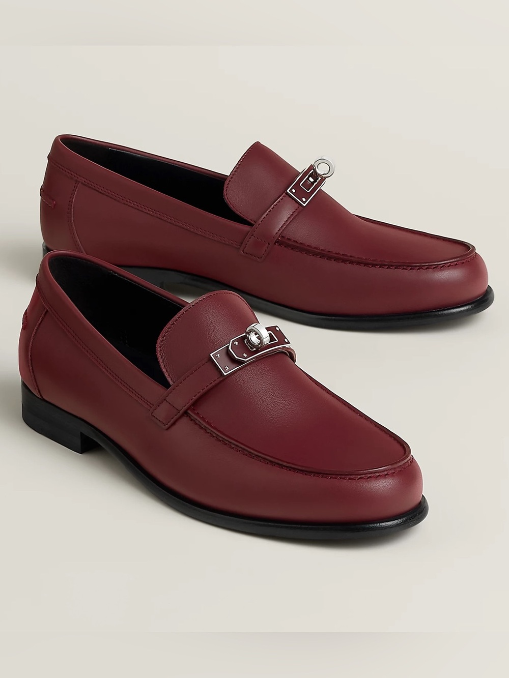 ❤️Hermes Destin loafer in rouge h. Size 6.5.